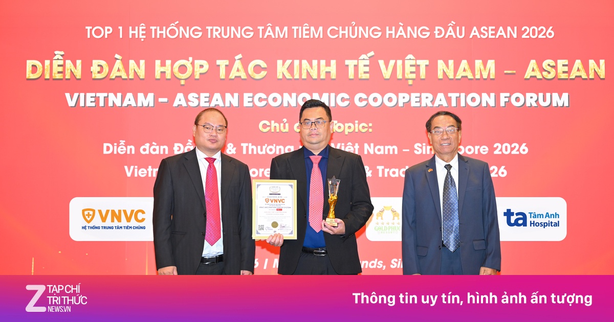 VNVC đứng đầu Đông Nam Á với 3 giải thưởng ASEAN 2026 về tiêm chủng và chuyển đổi số