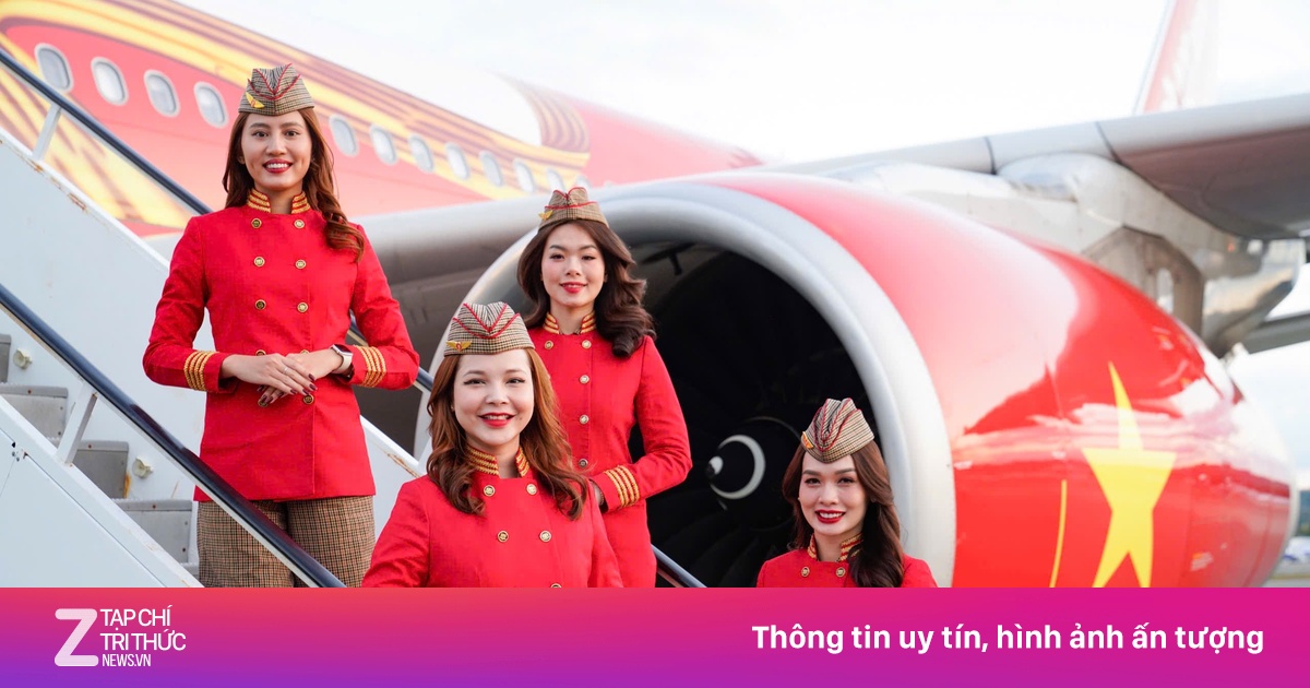 Tiếp viên Vietjet tỏa sáng trên mỗi hành trình bay