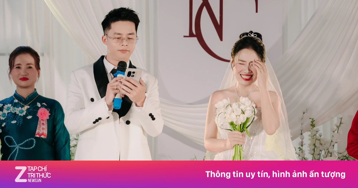 Chú rể Trung Quốc gây bất ngờ khi phát biểu bằng tiếng Việt trong lễ cưới