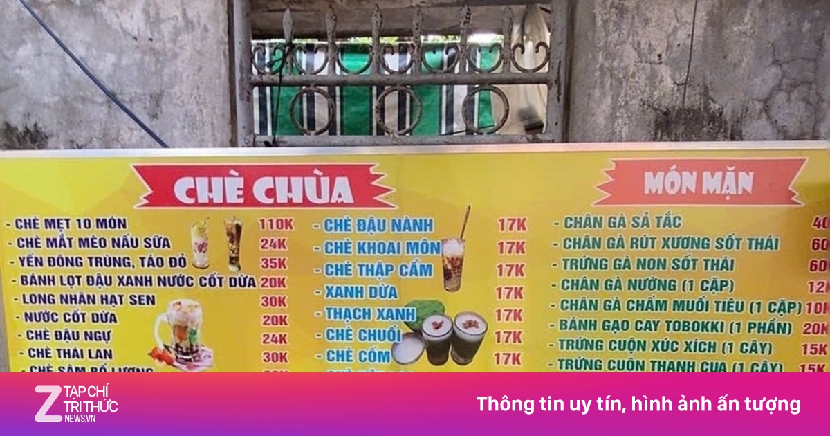 Ly chè 170.000 đồng ở Huế gây tranh cãi | Znews.vn
