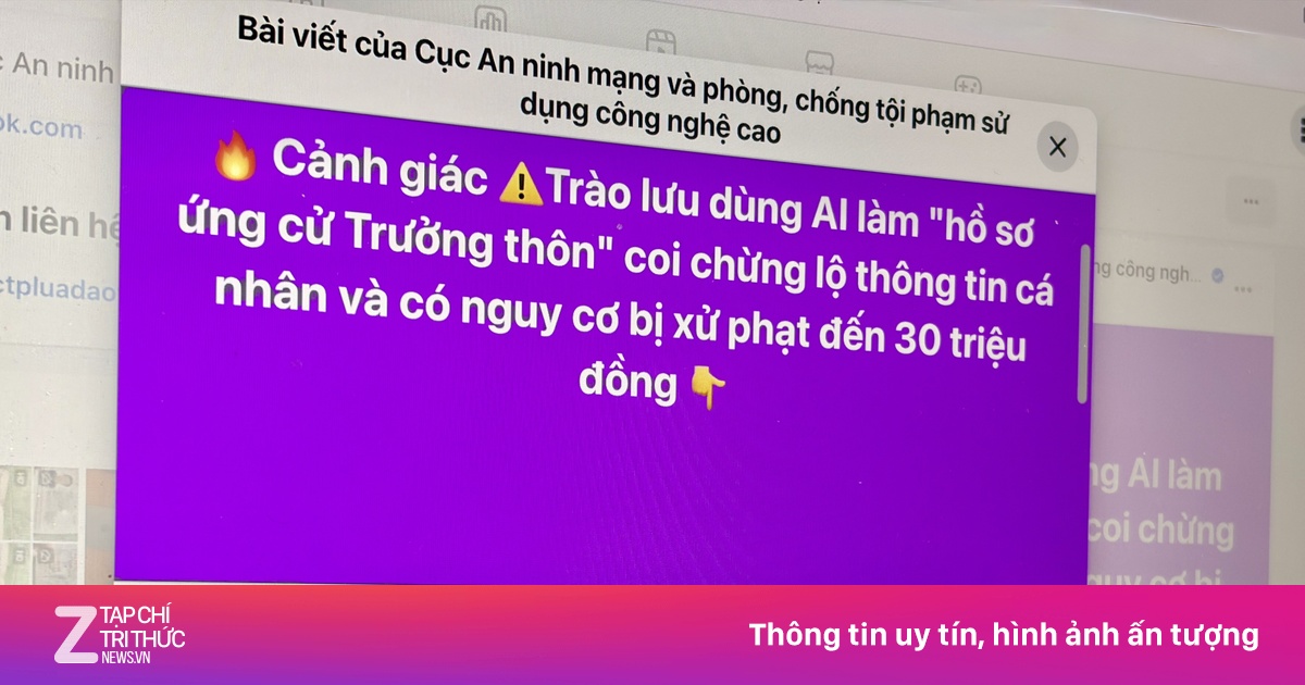 Công an cảnh báo có thể phạt 30 triệu trend AI ‘ứng cử Trưởng thôn’