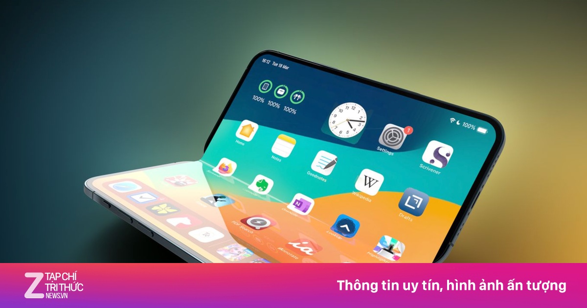 Thông tin mới về iPhone màn hình gập
