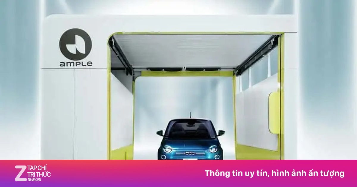 Công nghệ giúp xe điện Fiat 500e hoán đổi pin trong 5 phút