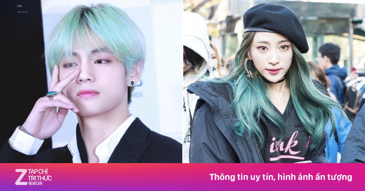 V (BTS) và dàn sao Hàn lên đời nhan sắc nhờ nhuộm tóc xanh lá cây