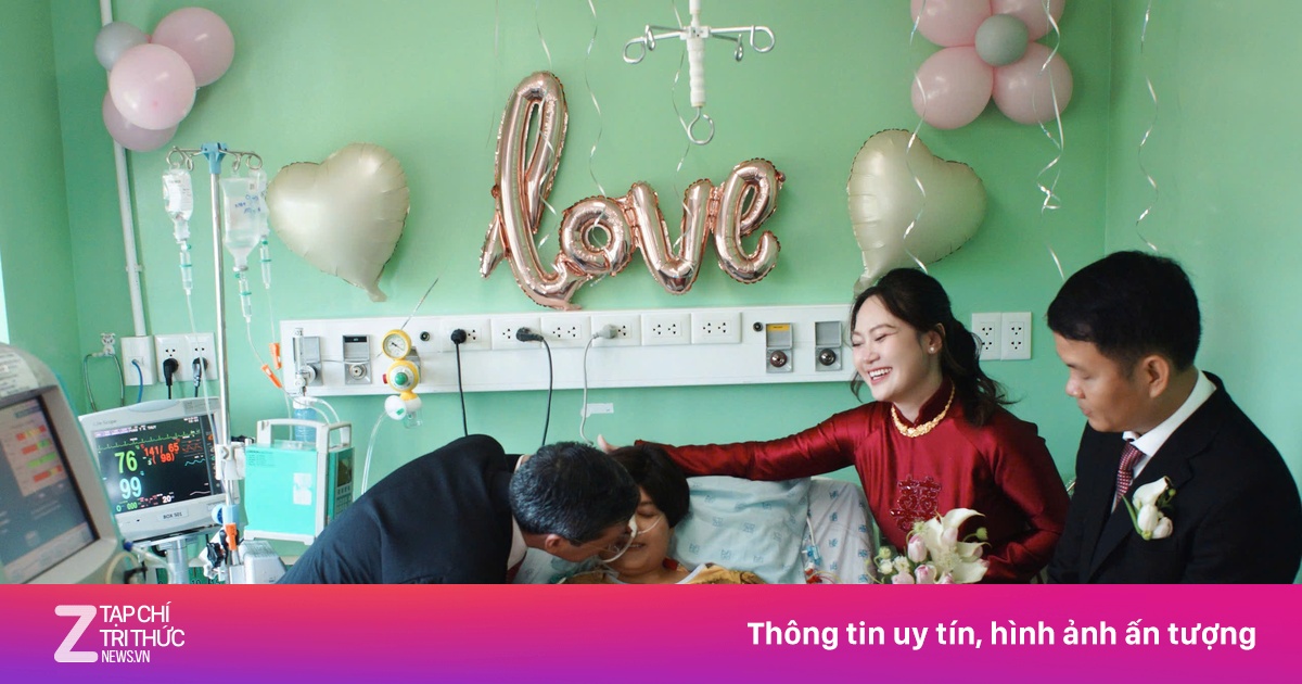 Đám cưới đặc biệt bên giường bệnh