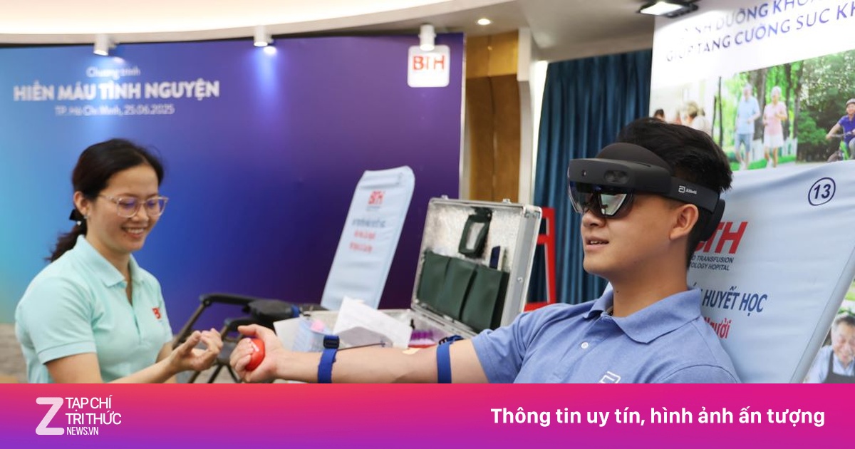 Trải nghiệm thực tế ảo giúp người hiến máu bớt căng thẳng