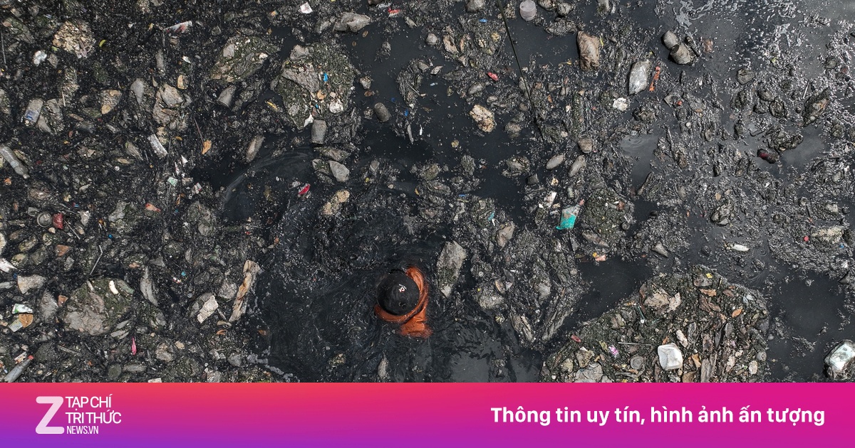 Ngâm mình vớt rác trong nước đen, nhiều người bị bệnh da nguy hiểm
