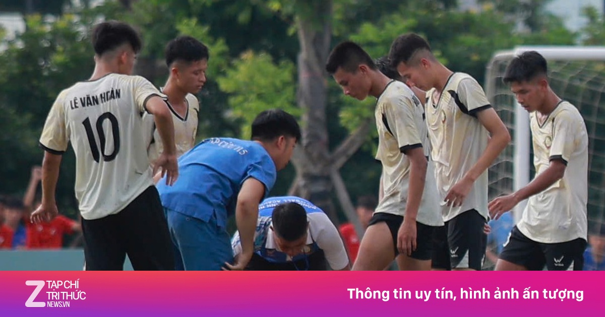Cầu thủ của PVF bất tỉnh ở giải U21 Quốc gia