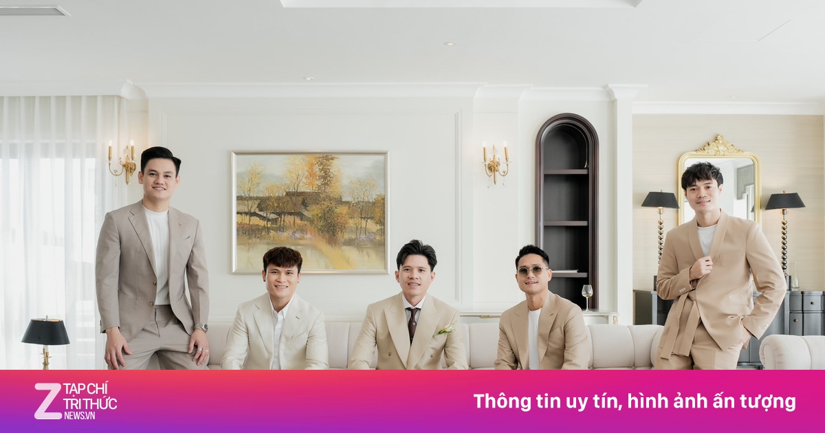 Dàn phù rể toàn sao tuyển Việt Nam gây sốt mạng xã hội
