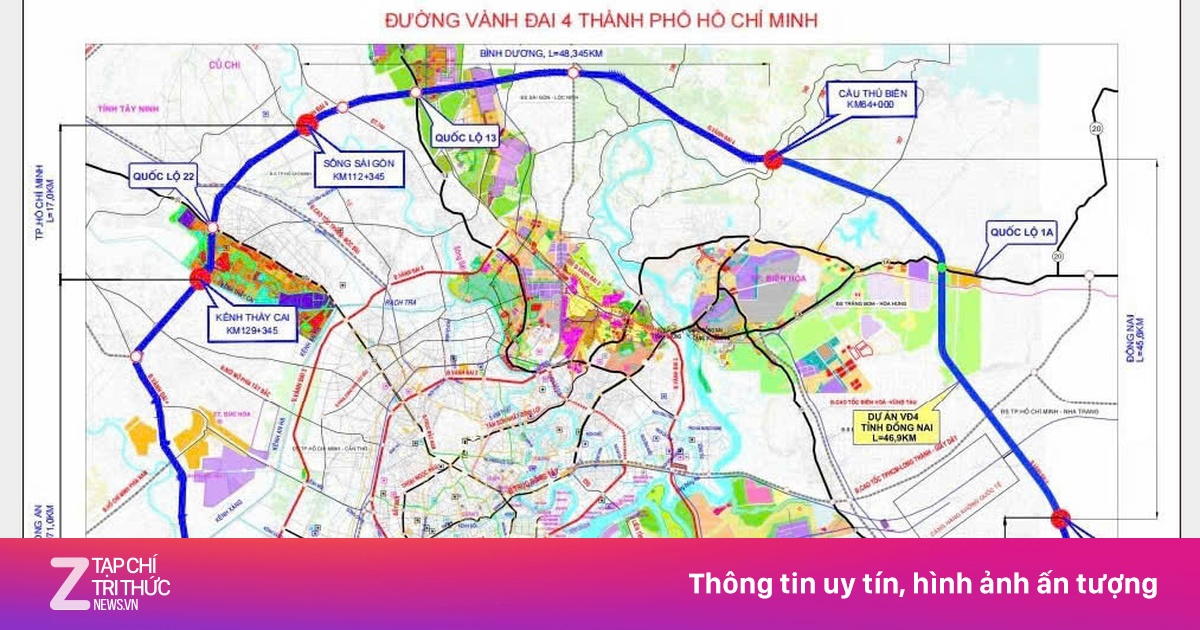 Đường Vành đai 4 TP.HCM dự kiến dùng 50.000 tỷ từ vốn tư nhân