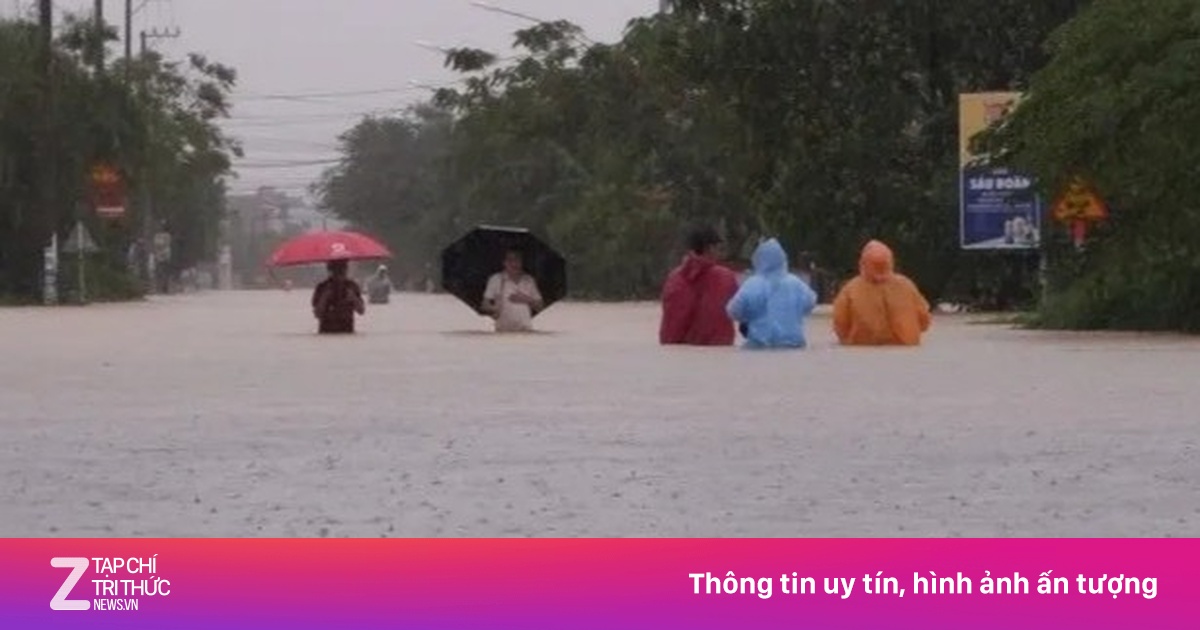 Đợt mưa lớn ở miền Trung sẽ vượt mức dự báo trước đó