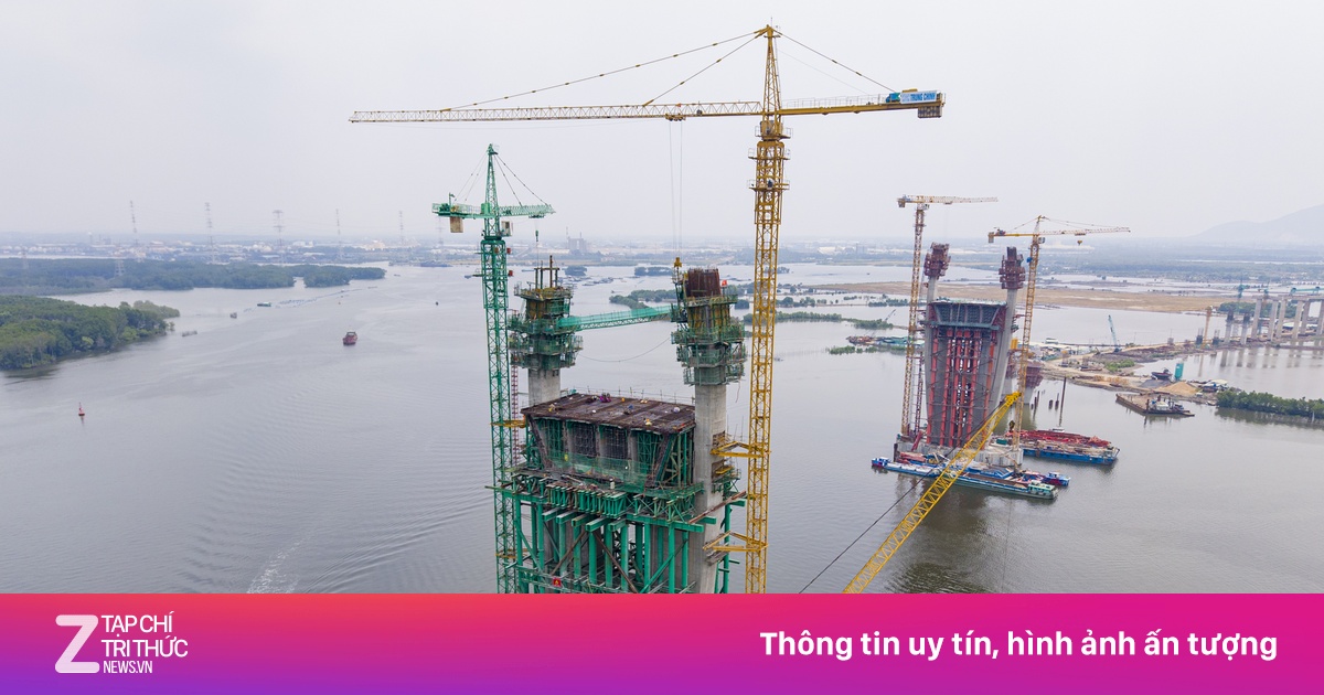 Cận cảnh cây cầu gần 5.000 tỷ nối Vũng Tàu và Đồng Nai đang xây dựng