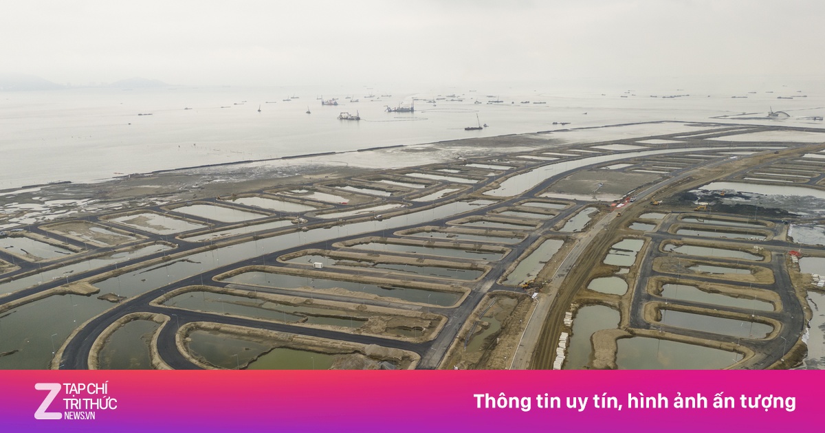 Hình hài khu đô thị lấn biển Cần Giờ sau hơn nửa năm khởi công