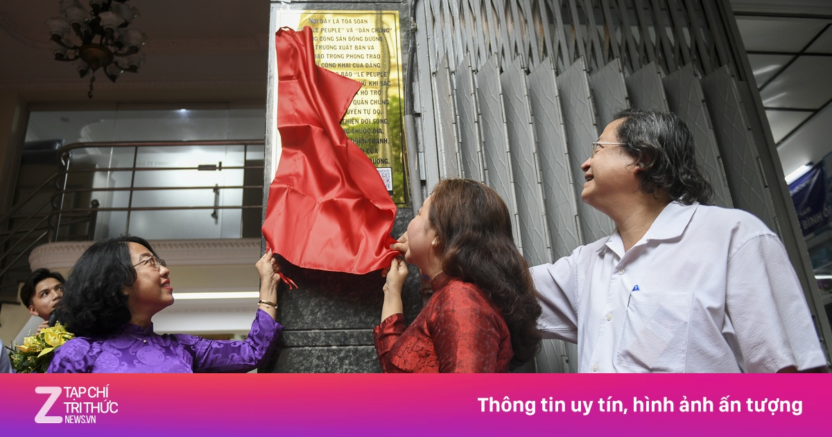Gắn bảng di tích quốc gia tại trụ sở cũ Báo Dân Chúng