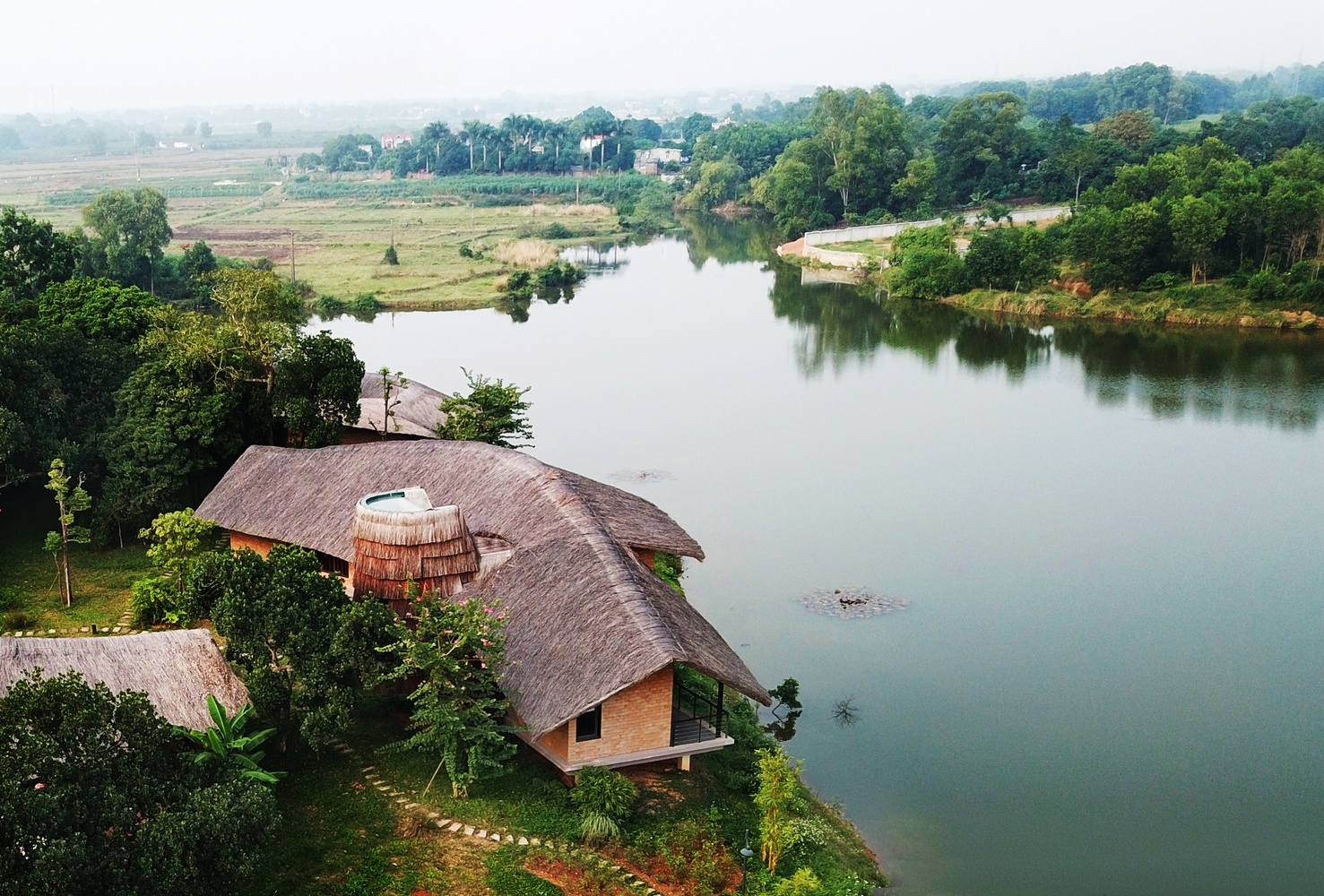 Ngoi nha hinh chiec la giua rung cay o ngoai thanh Ha Noi hinh anh 12 12.jpg