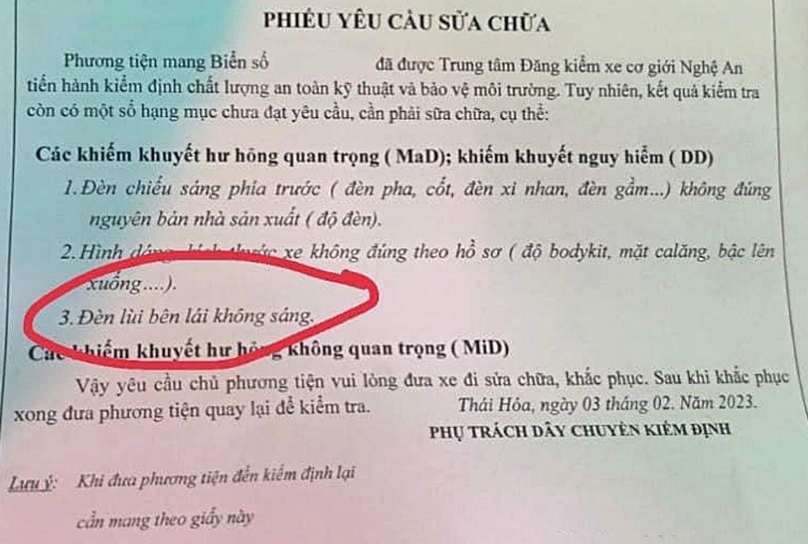 dang kiem xe anh 1