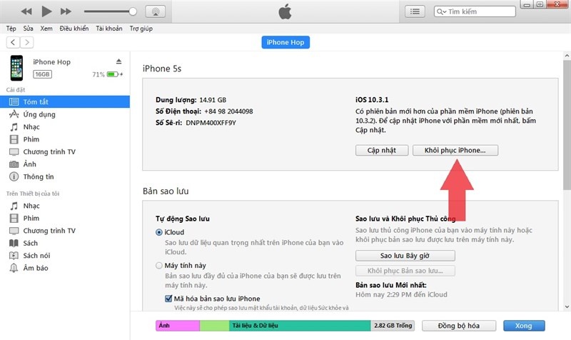 Lam gi khi quen mat khau iPhone anh 2