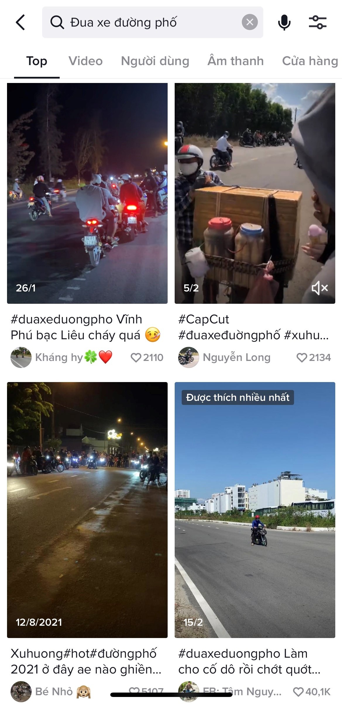 TikTok dua xe trai phep anh 1