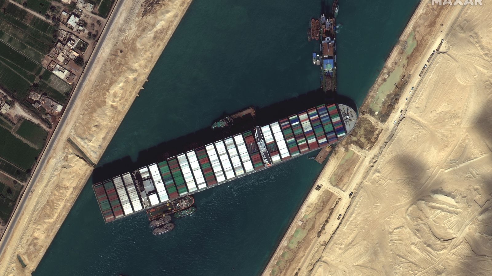 kenh dao Suez tac anh 1