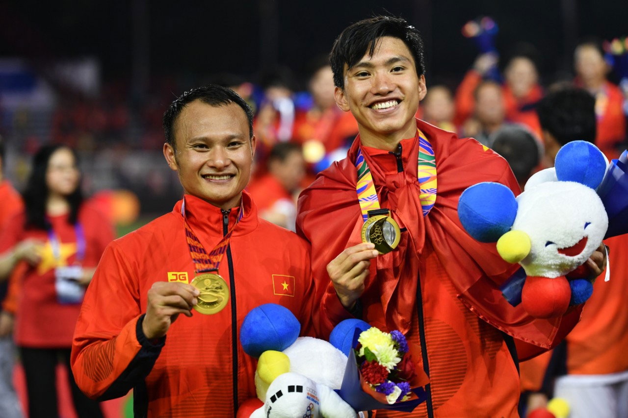U22 Viet Nam gianh HCV SEA Games anh 1