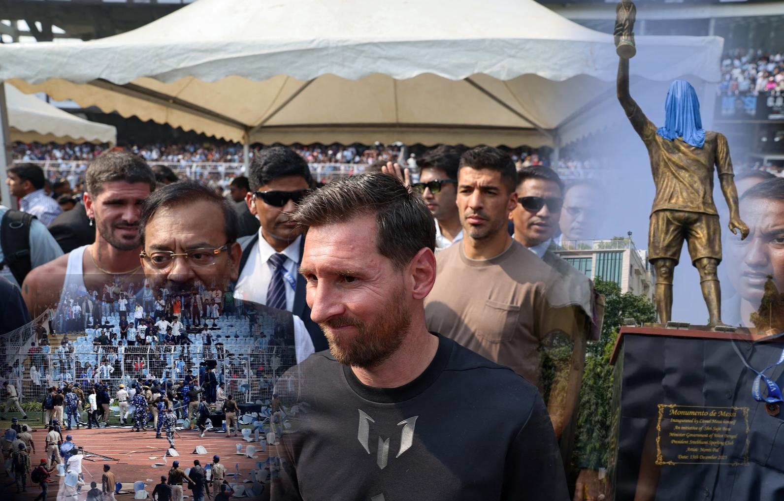 Đám đông hỗn loạn khi Messi xuất hiện