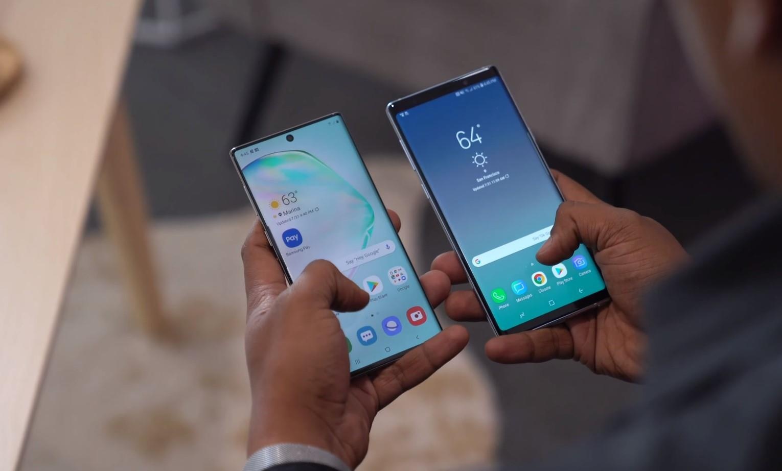 So sanh Galaxy Note10 voi Note9 anh 2