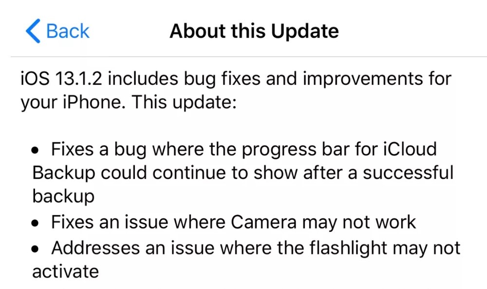 Cap nhat iOS 13.1.2 anh 1