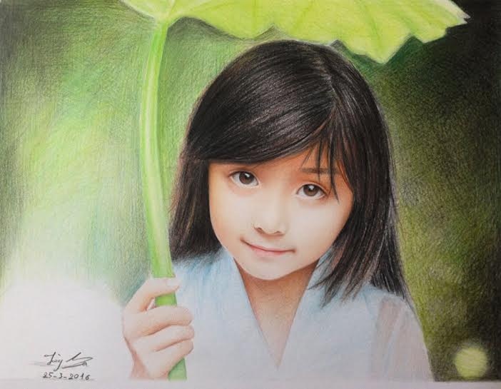 ve tranh chi mau anh 2