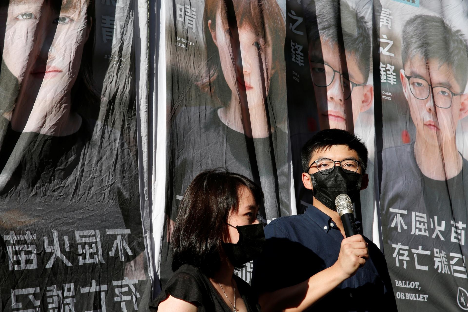 Joshua Wong du dinh ra tranh cu anh 1