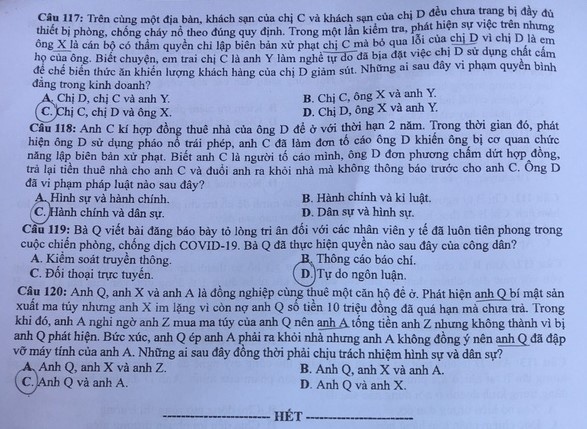 de thi giao duc cong dan sai anh 1