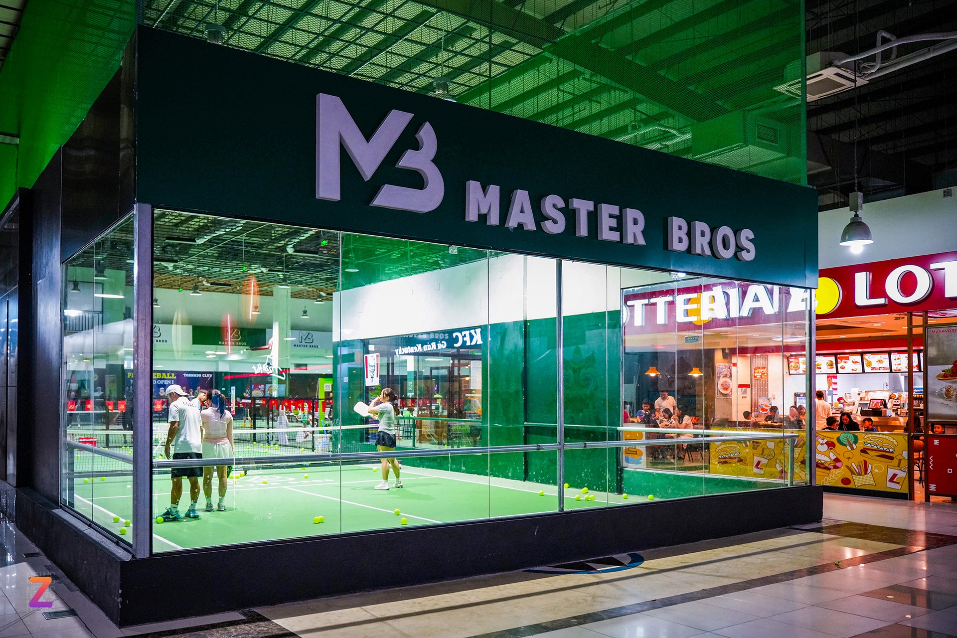 San pickleball trong TTTM,  san pickleball toa nha,  san pickleball dieu hoa,  san pickleball may lanh,  san pickleball Ha Noi anh 3