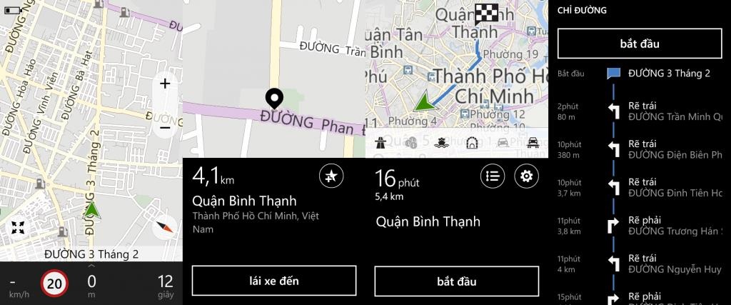 Ứng dụng HERE Maps sẽ trợ giúp phượt thủ trong những lúc lạc đường. Điểm đặc biệt của app này là có thể hoạt động không cần Wi-Fi hay 3G.