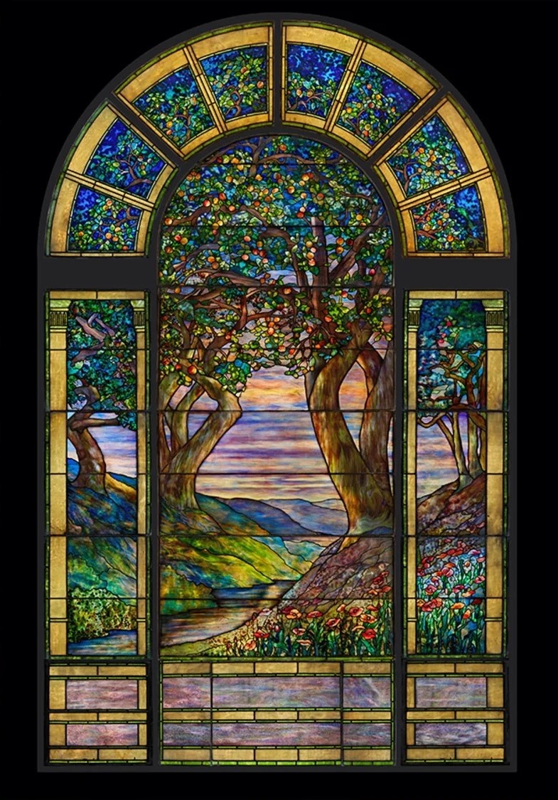 cua so kinh mau, cua so tiffany, nha dau gia Sotheby's, The Danner Memorial Window anh 1