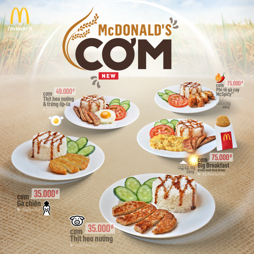 MCDonald's ra mat thuc don com moi anh 1