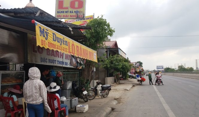 Tiệm bánh mì Mỹ Duyên - nơi xảy ra sự việc nhóm thanh niên hành hung chị Chung.