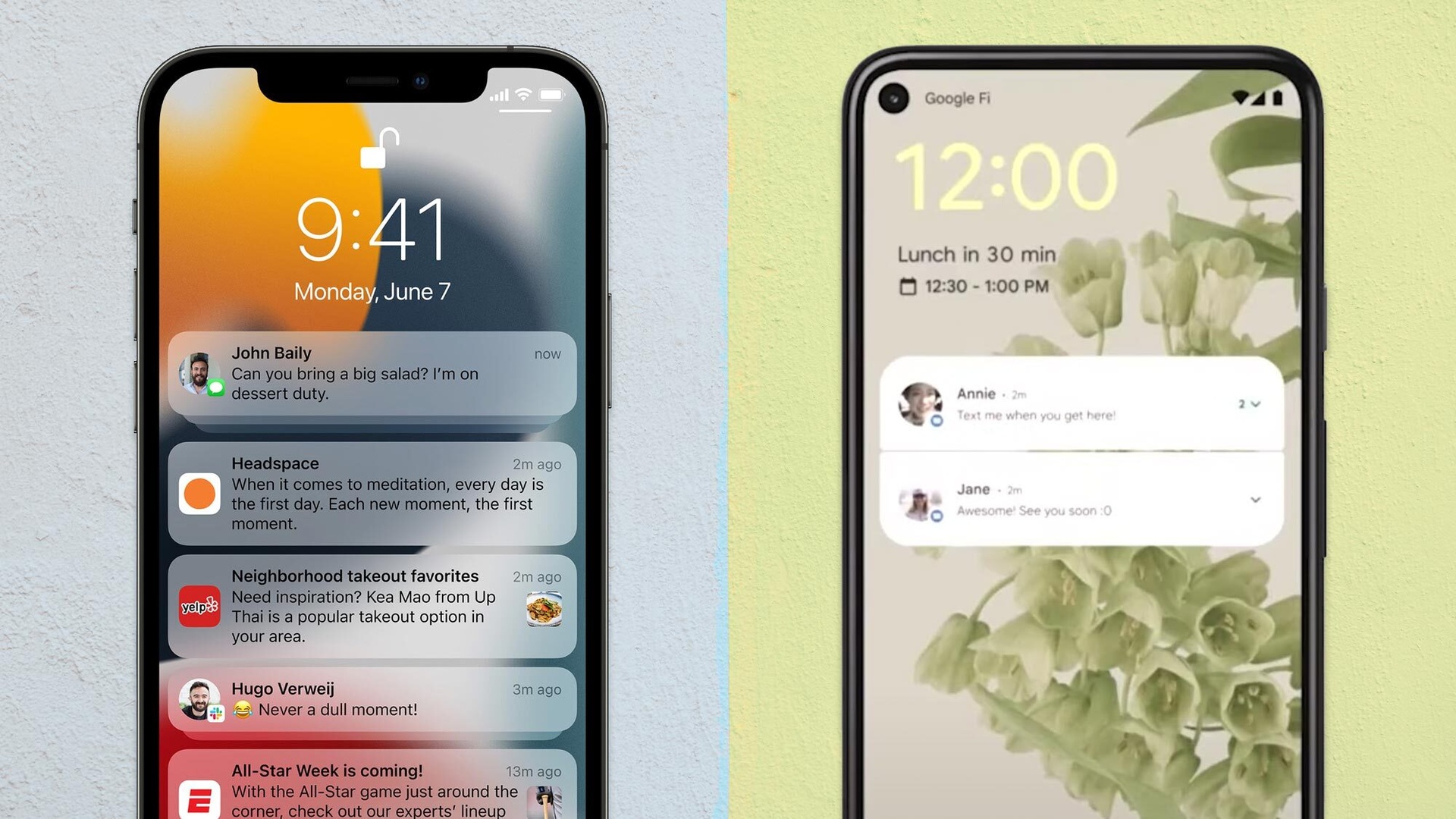 iOS 15 va Android 12 anh 2