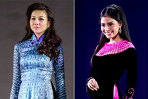 Thanh Hang, Truong Thi May khoe sac voi ao dai xuan hinh anh