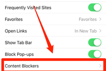 Bước 4: chọn content blocker.