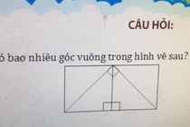 Bài toán lớp 3 tìm số góc vuông gây tranh cãi