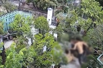 Lam ro clip chong ruot duoi, danh dap vo da man ngay trong san vuon hinh anh