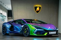 Chiec Lamborghini co mau son 'dien ro' nhat the gioi hinh anh