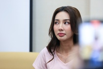 Hoa hau Thuy Tien lam viec voi So Thong tin Truyen thong tinh Lam Dong hinh anh