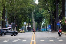 TP.HCM cam xe co tren nhieu tuyen duong trung tam cuoi tuan hinh anh