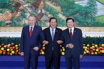 Cuoc gap cap cao giua 3 dang cua Campuchia, Viet Nam va Lao hinh anh