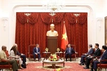Tong Bi thu, Chu tich nuoc To Lam tiep Quyen Bo truong Hai quan My Hung Cao hinh anh