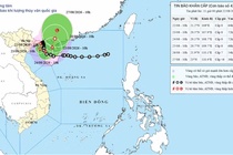 Bão số 4 ít di chuyển và cách Quảng Ninh khoảng 140 km