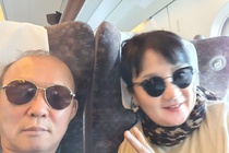 HLV Park cung gia dinh don giao thua o Nhat Ban hinh anh