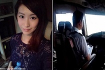 Nữ hành khách được cơ trưởng mời ngồi trong buồng lái