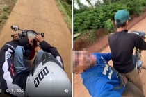 Xac minh Facebook 'Cau Ca' dang clip boc dau xe, lai bang chan hinh anh
