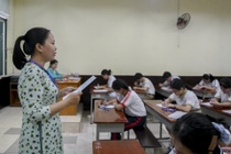 Giam thi coi thi lop 10 buoc hut chan phai nhap vien cap cuu hinh anh